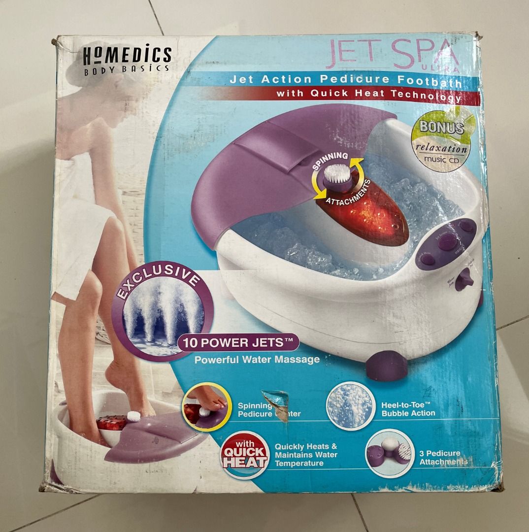 [USED] Homedics Jet Spa Ultra (with box / 120V), Beauty & Personal Care