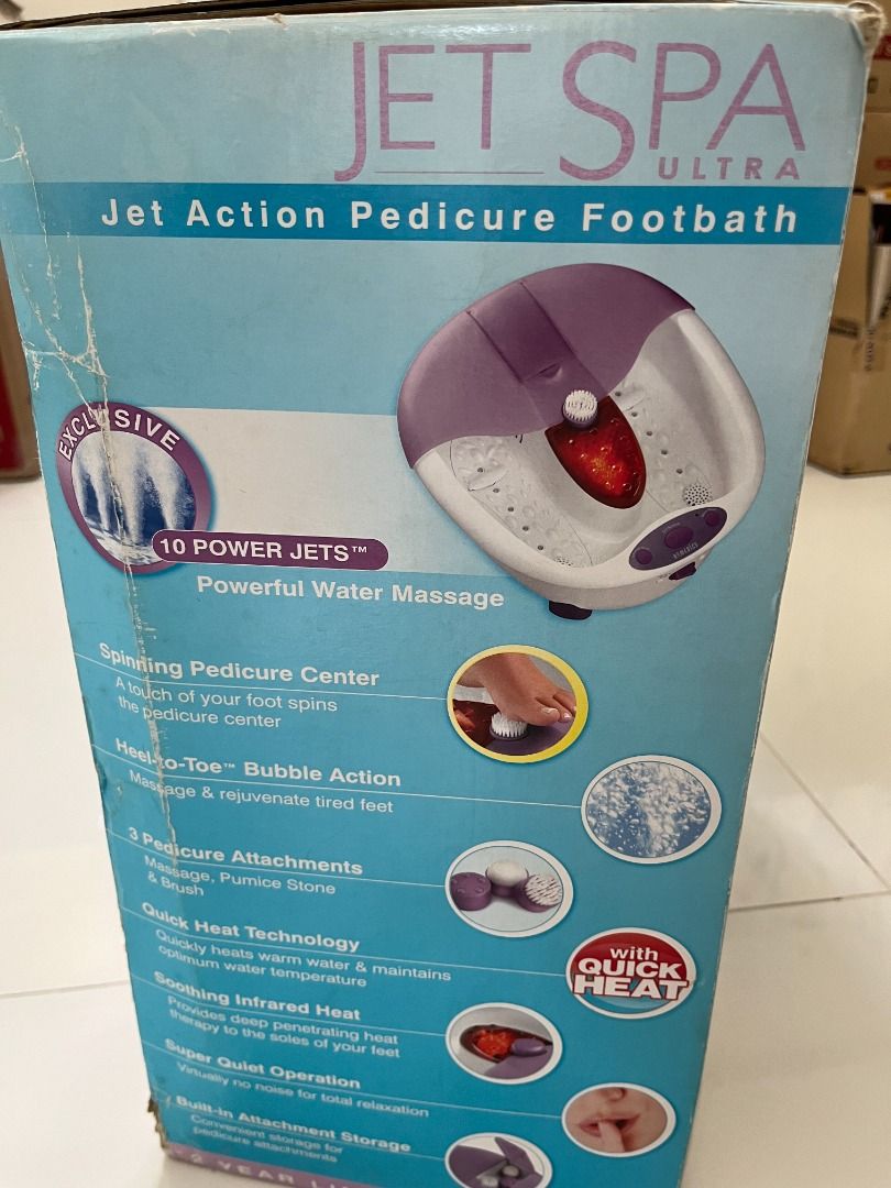 [USED] Homedics Jet Spa Ultra (with box / 120V), Beauty & Personal Care