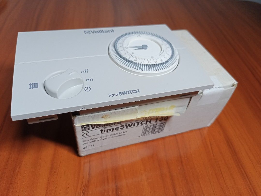 Vaillant Time Switch 130 UK SURPLUS (Category: Construction Tools & Equipment) located in Silang. Submitted by pickright (Listing ID 1253981241, Image 3). Description: Vaillant Time Switch 130 UK SURPLUS Never been used/tested Single Channel Analog 24-Hour Timer Switch.