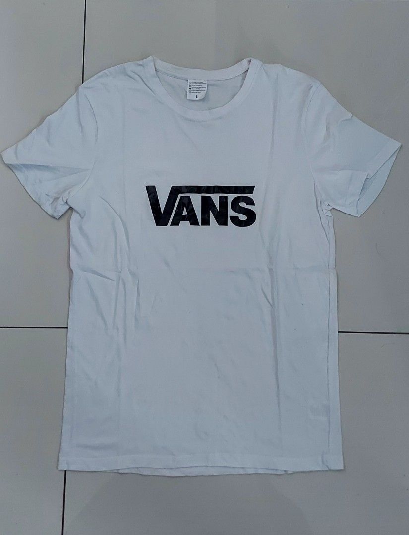 Vans white shirt size L Men s Fashion Tops Sets Tshirts