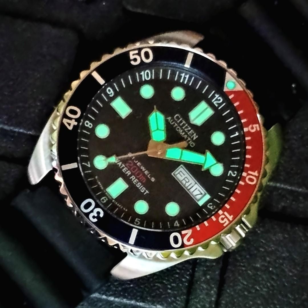 Very Rare Brand New Vintage Signature Citizen NY2300 09G 200m Diver s Watch