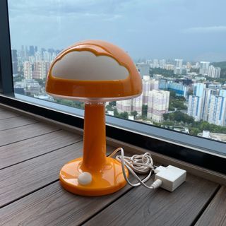 Vintage Ikea Skojig Lebber Cloud Mushroom Lamp