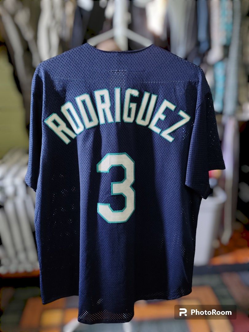 Vintage MLB Starter Seattle Mariners Alex Rodriguez Sewn Baseball Jersey Sz  XL