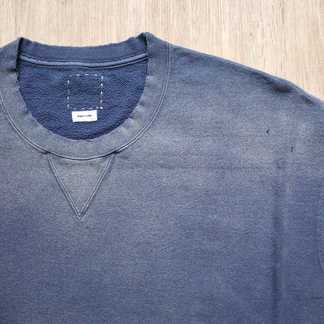 visvim MONDO SWEAT S/L CRASH, 名牌, 服裝- Carousell