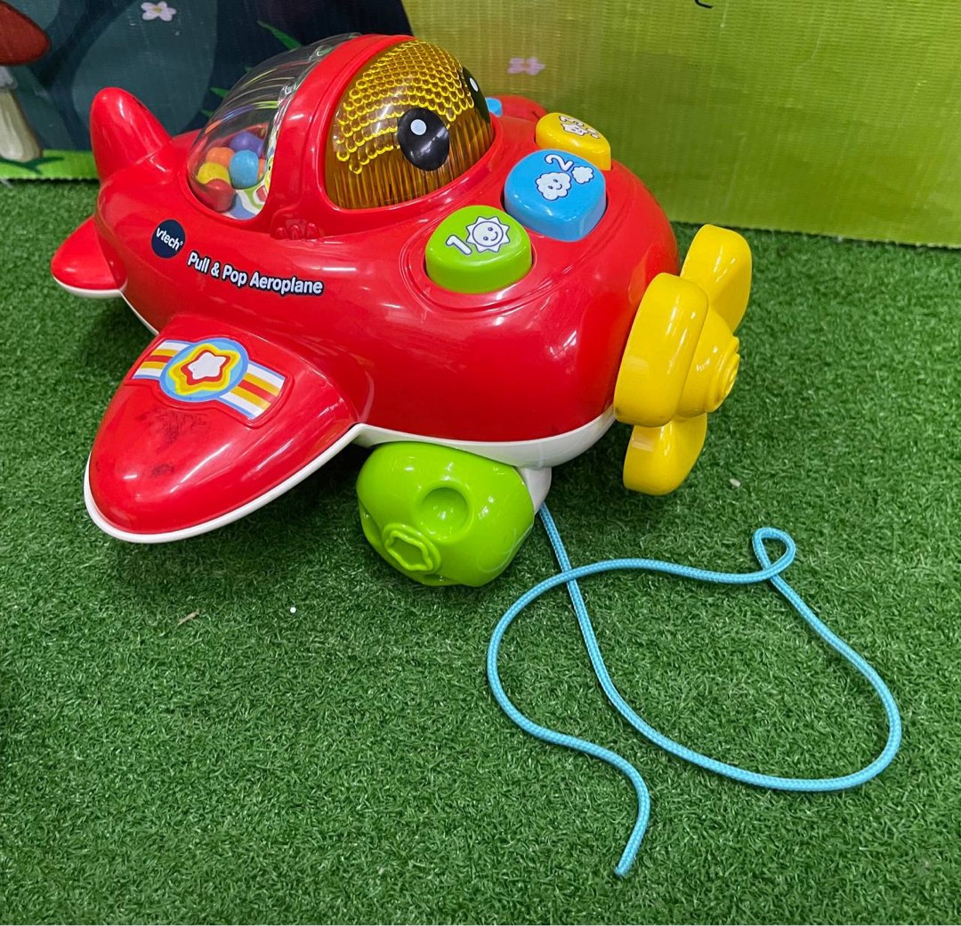 VTECH PULL POP AEROPLANE