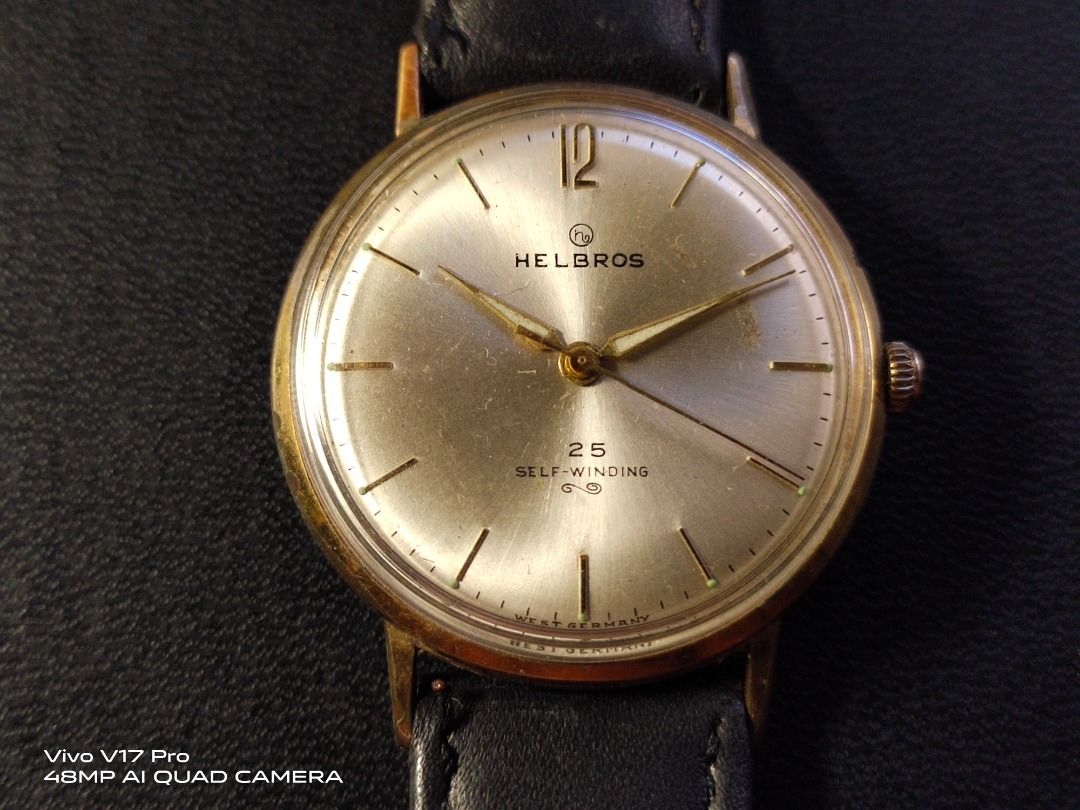 Vtg Helbros 25 Germany Automatic Watch