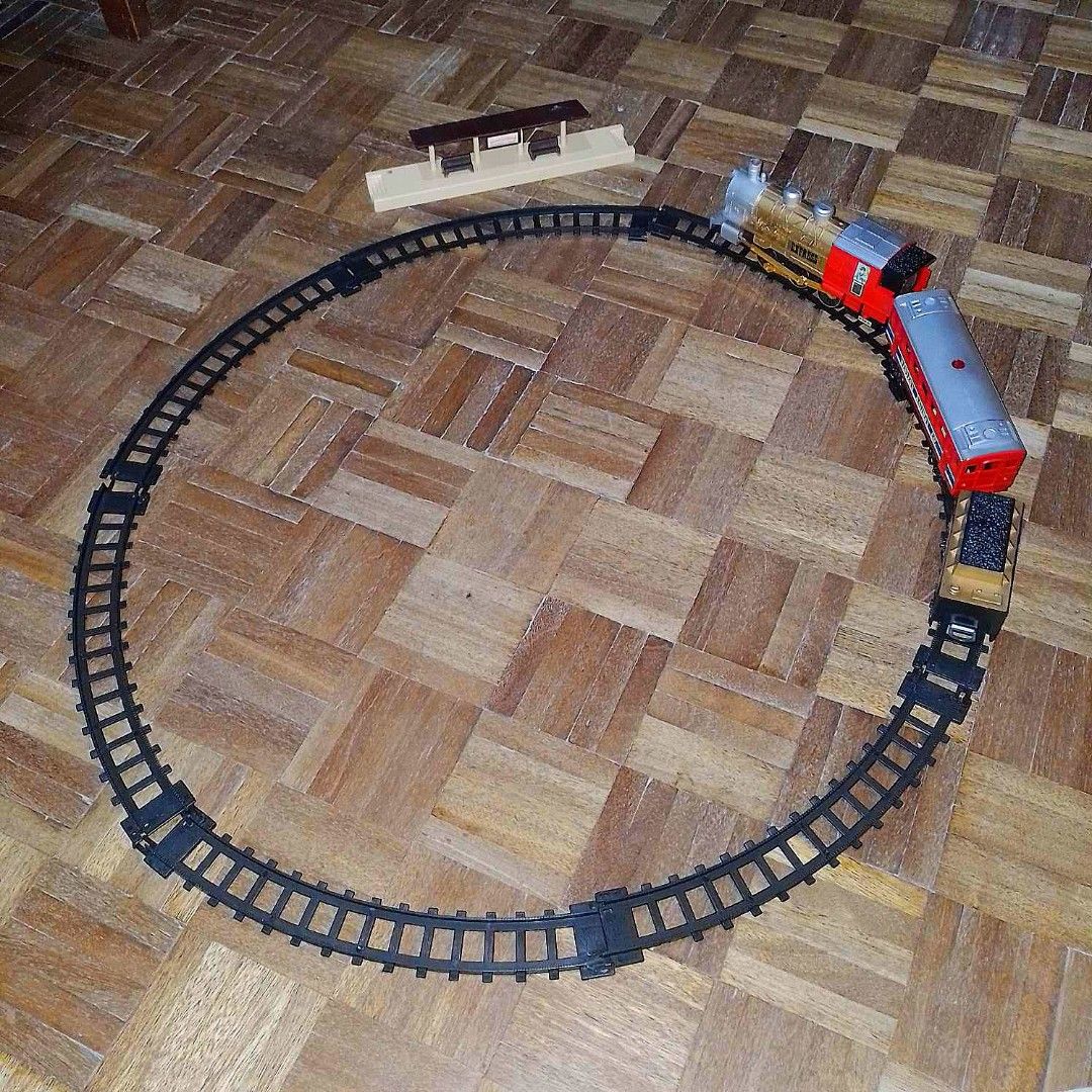 Western Express Train Toy Set With Round Shaped Track For Kids