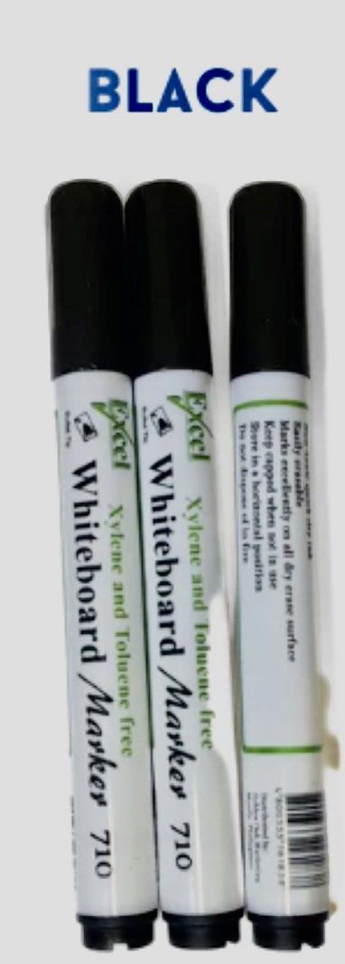 White Board Marker (Category: Stationery & School Supplies) located in Manila. Submitted by cozzyessentialshopph (Listing ID 1254076161, Image 3). Description: Item: Excel - White Board Marker Available Colors: Red, Blue and Black Price: 25 each Bundle price: P72 for 3 pens 📍 Description: 🌟 Non - toxic 🌟 Quick Dry Ink 🌟 Easily Erasable 🌟 Marks Excellently on all dry erase surface 📍 Loc: Ipil Bambang Manila 📍 MOP: GCash, PayMaya, BDO, PNB, 