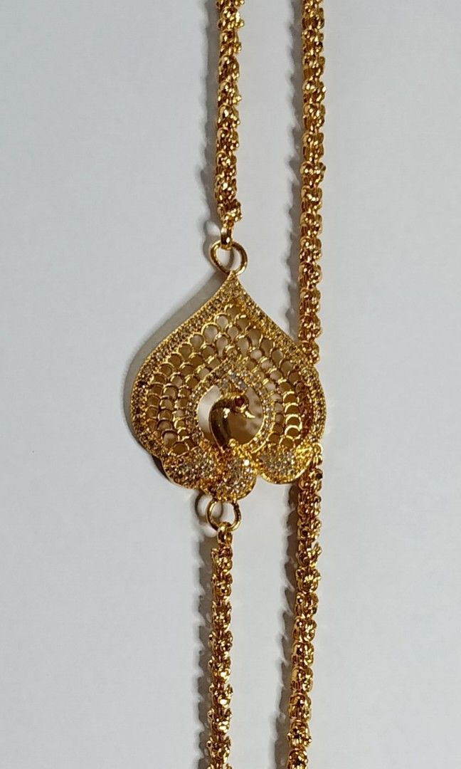 White stone long chain designs hot sale