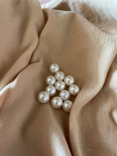 Wholesale cheap 7mm large pearl round DIY craft making spacer no hole beads