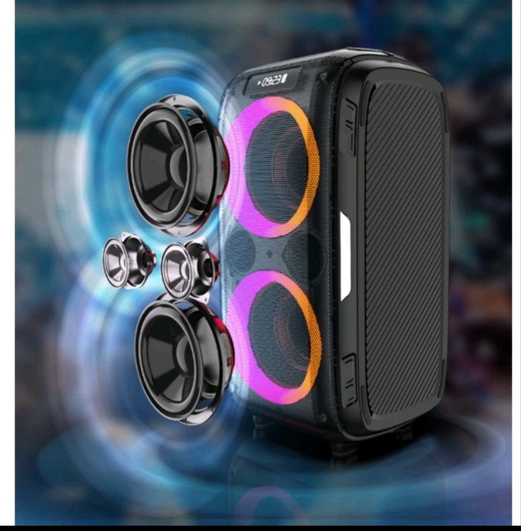 W-KING T9PRO POWERFUL BASS PA KARAOKE SPEAKER WITH DOUBLE WIRELESS MIC63212848053507112
