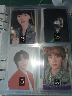 Wts bts Jin photocards