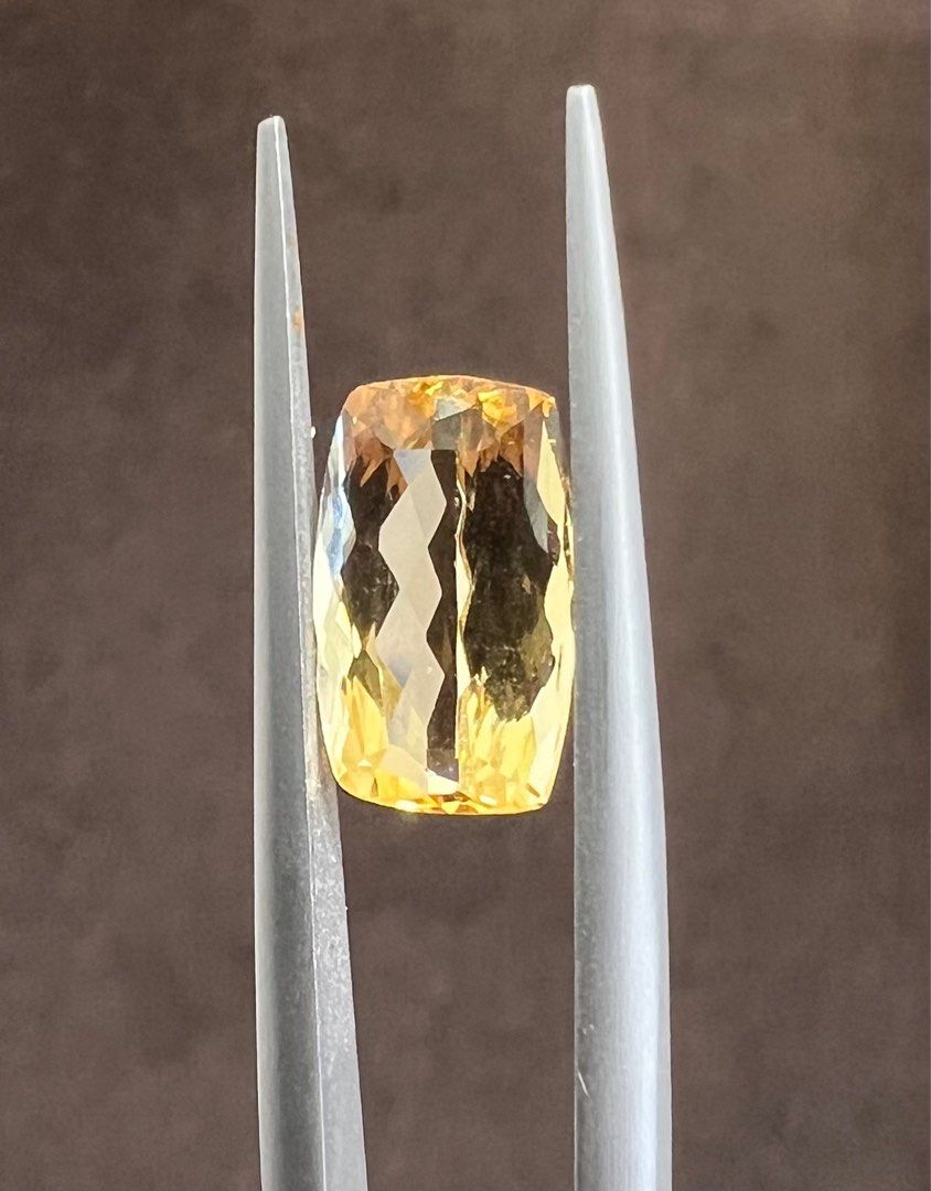 Real yellow top topaz rings
