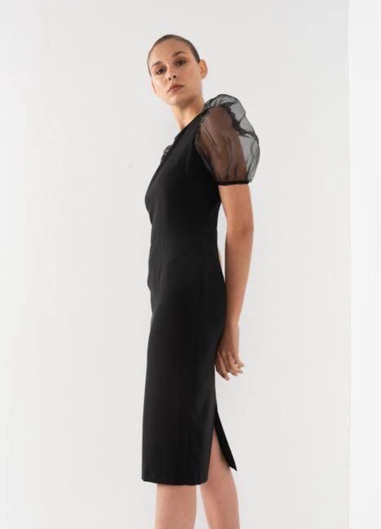 dresses women christmas Amazon Wedding Guest Color:Emerald TRENDING:FRILL Sheath Black V-Neck Long