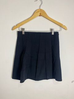 Zara Black Pleated Mini Skirt - rok pendek hitam