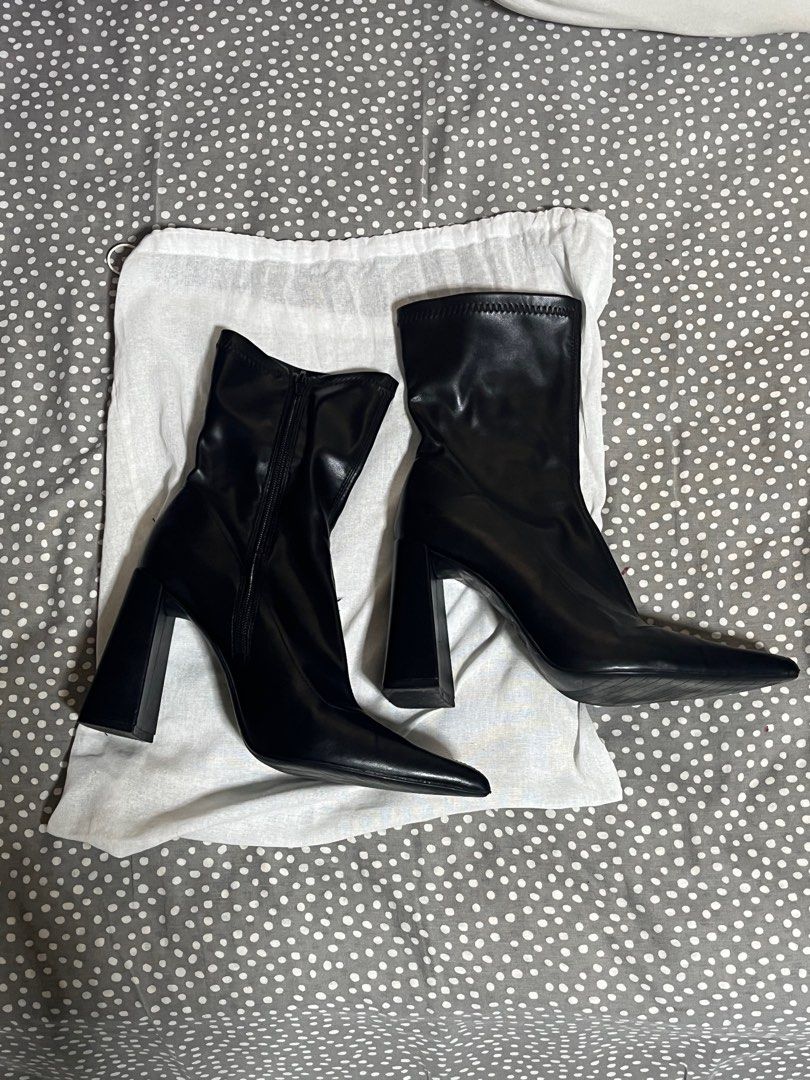 Zara high heel boots 2025