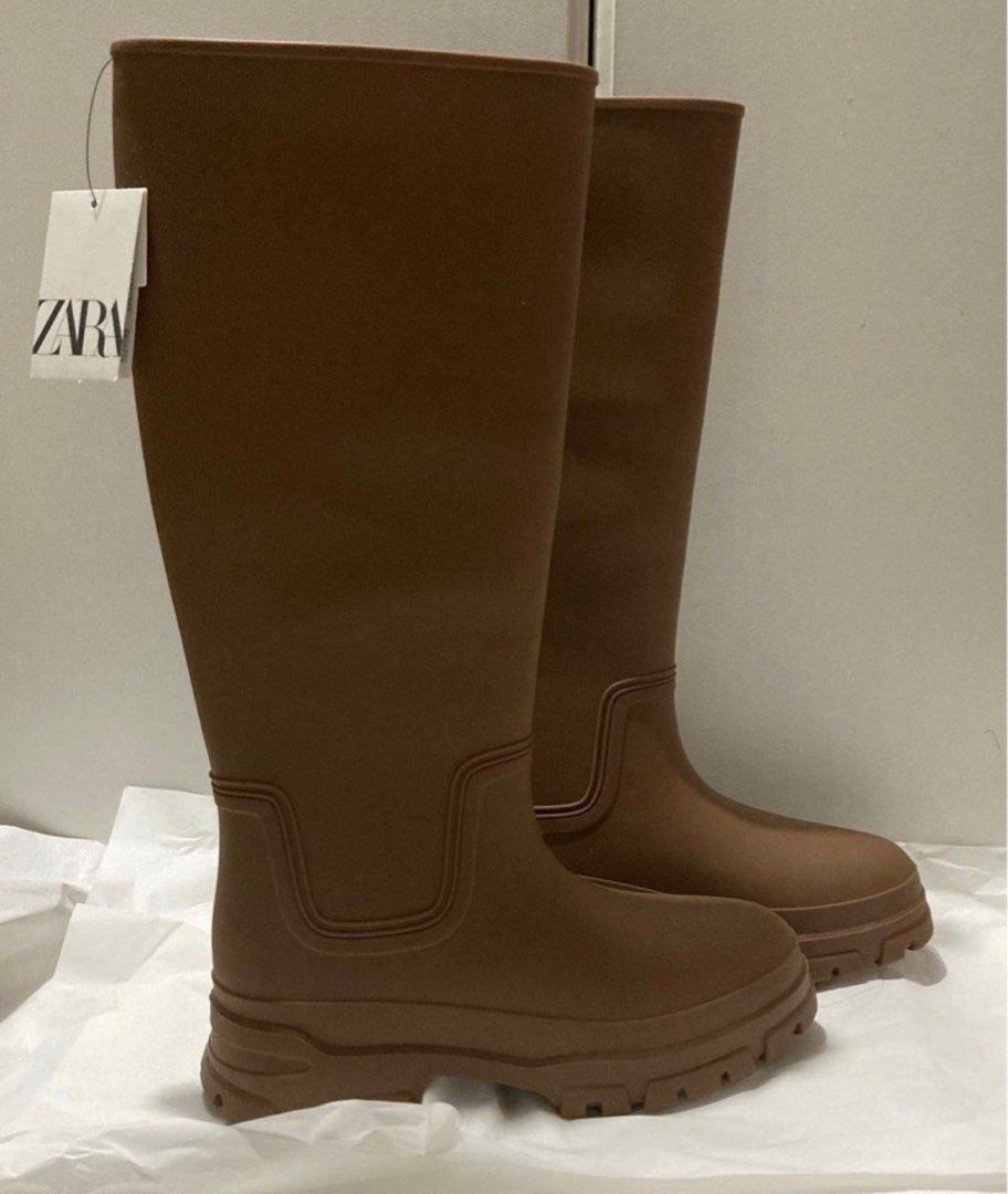 Rubber hotsell boots zara