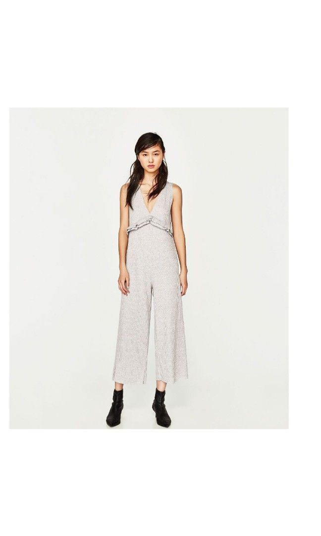 ZARA Trafaluc Ribbed Jumpsuit