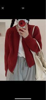 zip through cardigan