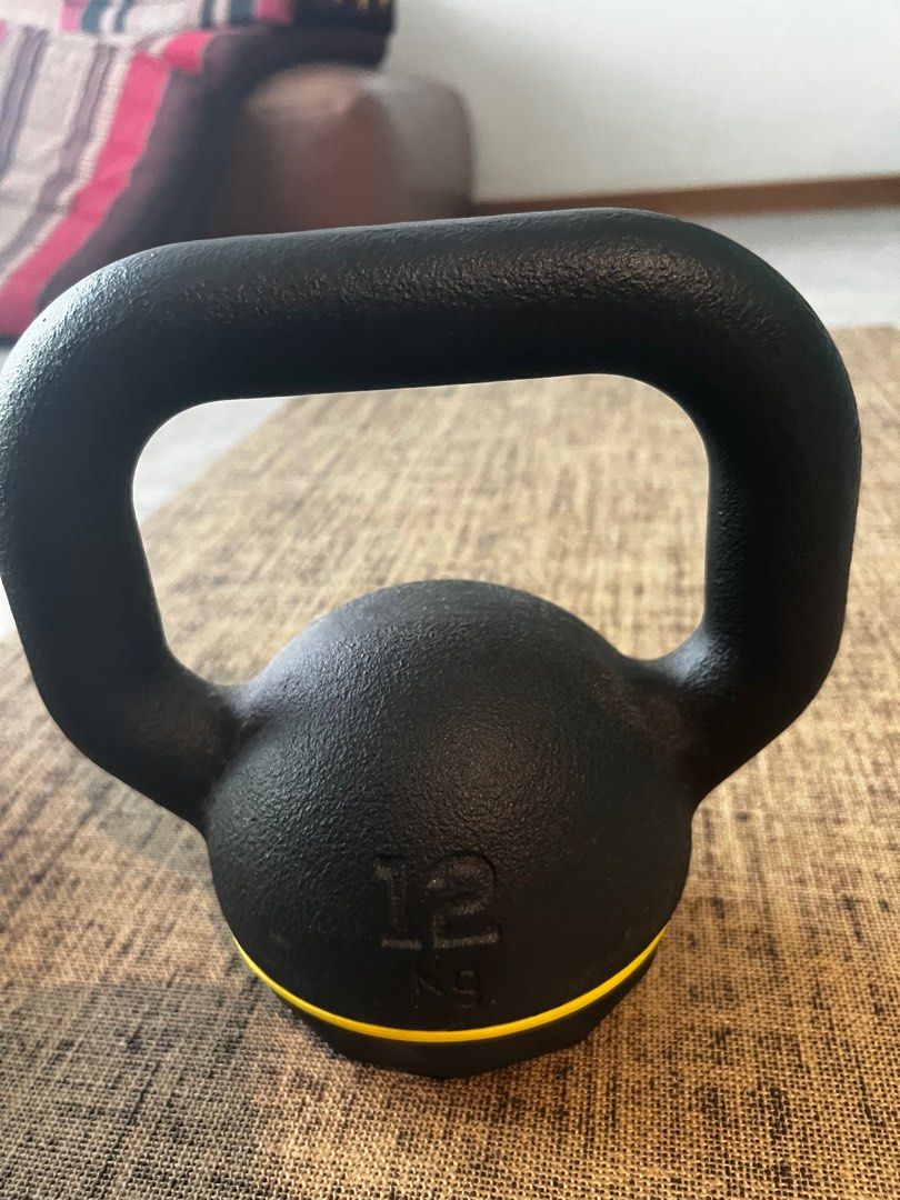 12kg Domyos Kettlebell, Sports Equipment, Exercise & Fitness, Weights