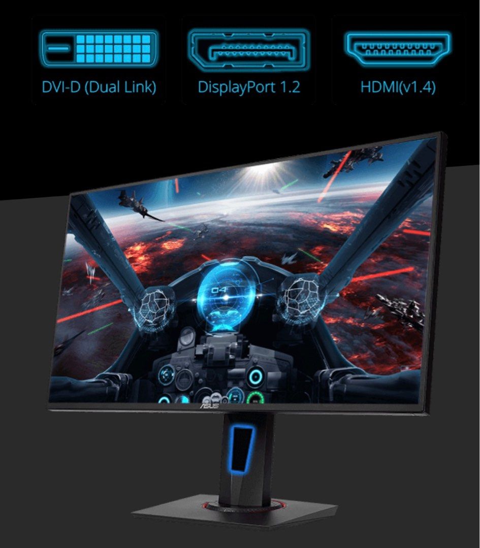 165Hz】ASUS VG258QR Gaming Monitor Full HD, 電腦＆科技, 電腦周邊及