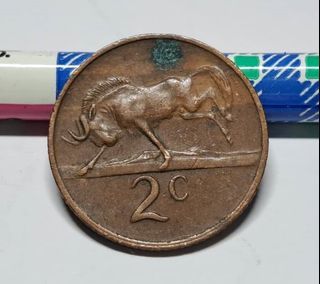絕版硬幣--南非19671年2分 (South Africa 1971 2 Cents)