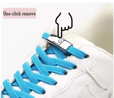 1Pair Elastic lazy Laces Locking Creative No Tie Shoe laces Kids