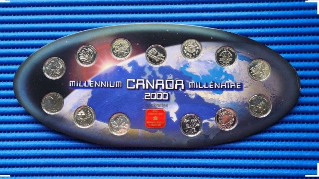 2000 Millennium Canada Millenaire Coin Set Consisting 12X Pieces of ...