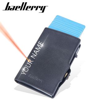 2023 Baellerry RFID New Short Men Wallets Name Customizing Slim Card Holder Mini Male Purses Luxury Small Men's Card Wallet64228428305027110