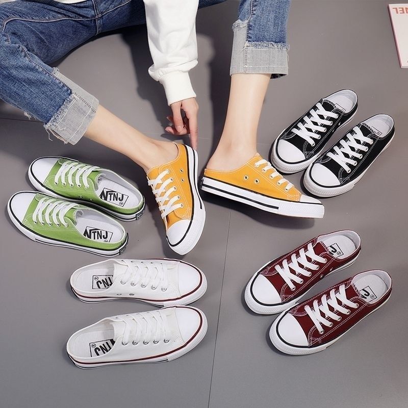 Womens casual slip on canvas shoes cheap