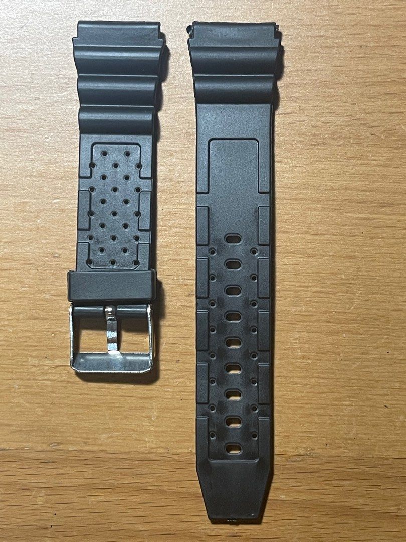 20mm Black Plastic Dive Watch Strap Men s Fashion Watches