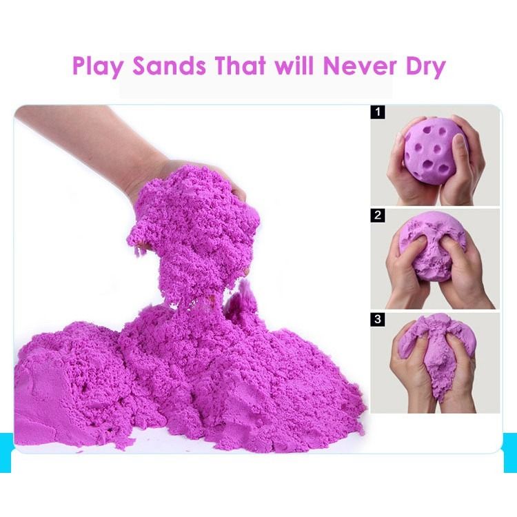 2kg Kinetic Play Sand Kits with 72pcs Tools Set Space Magic Activities ...