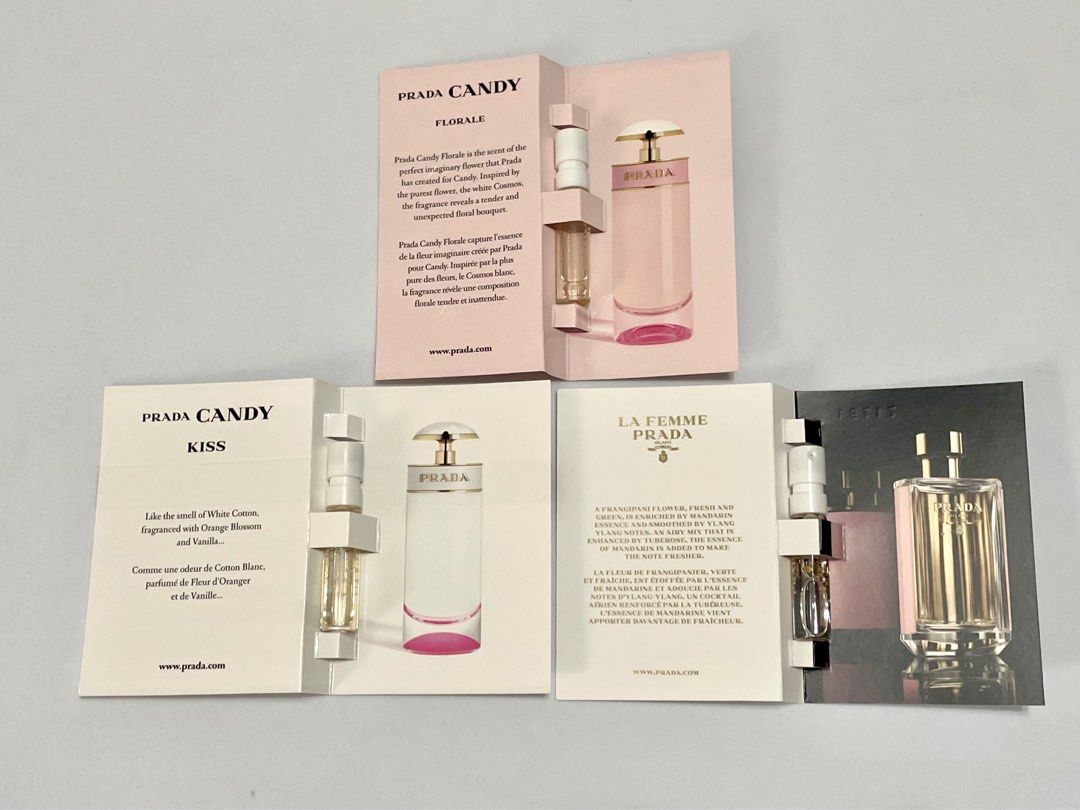 3for 10. Prada Perfume Samples Prada Candy Florale Kiss La Femme