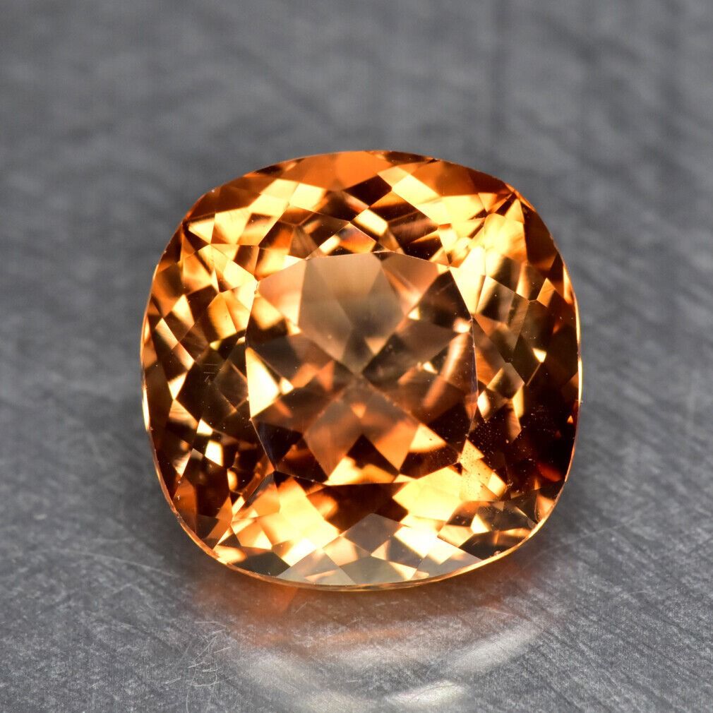 9 Champagne Elegance 12.02Ct Cushion Impressive Color Natural