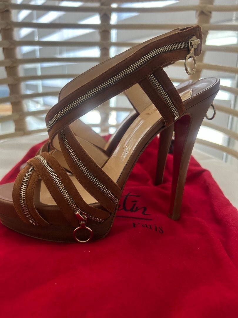 Christian louboutin zipper heel sale