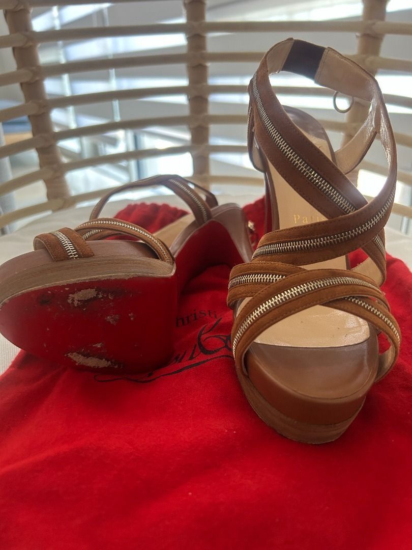 Christian louboutin zipper heel on sale