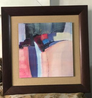 Abstract wall decor frame 23.5x23.5 inches selling as set