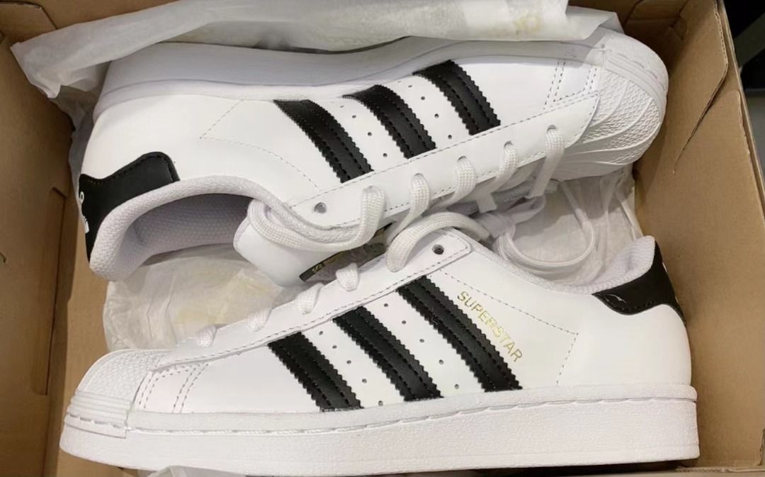 Zapatillas Deportivas Tenis Adidas Originals Adidas Superstar Mujer 2017  💕Adidas Originals Superstar 貝殼頭金標經典款板鞋男女同款白黑色