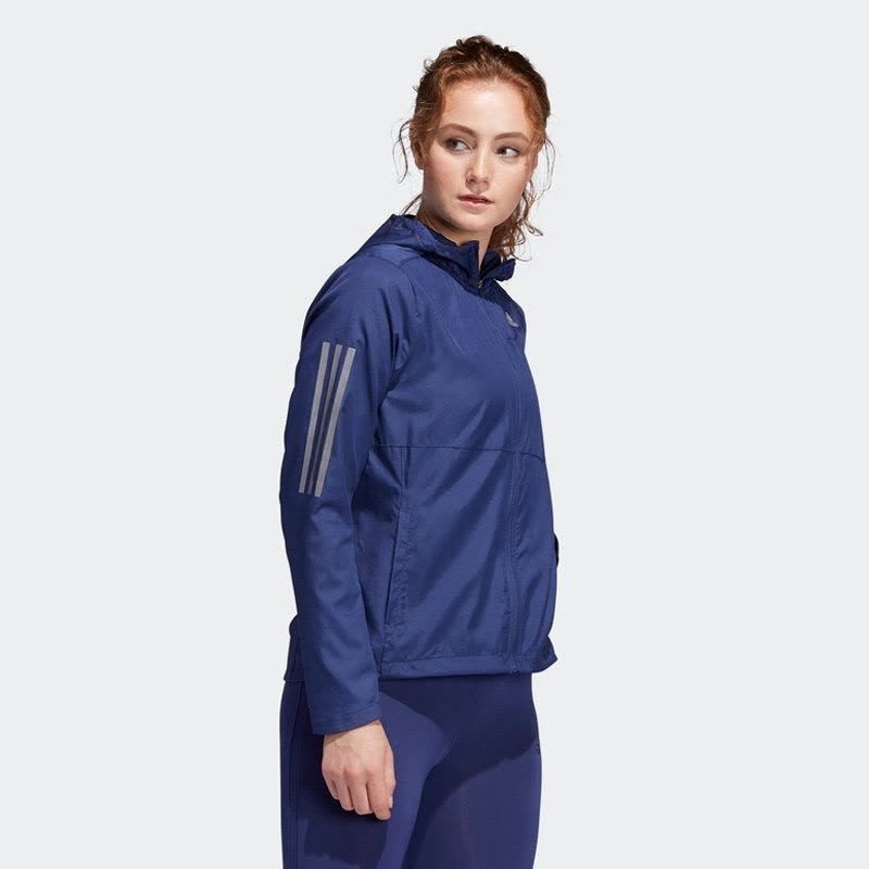 Adidas own the run best sale hooded wind women's running jacke