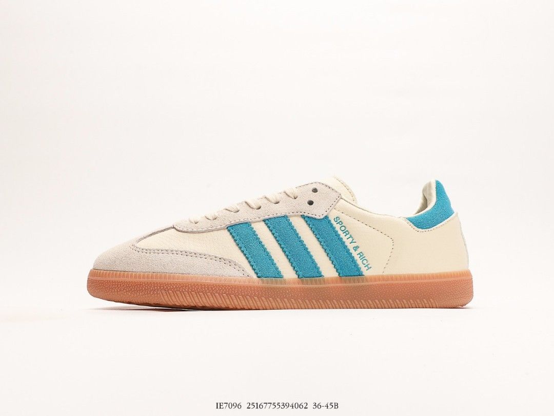 Red white and hotsell blue adidas sambas