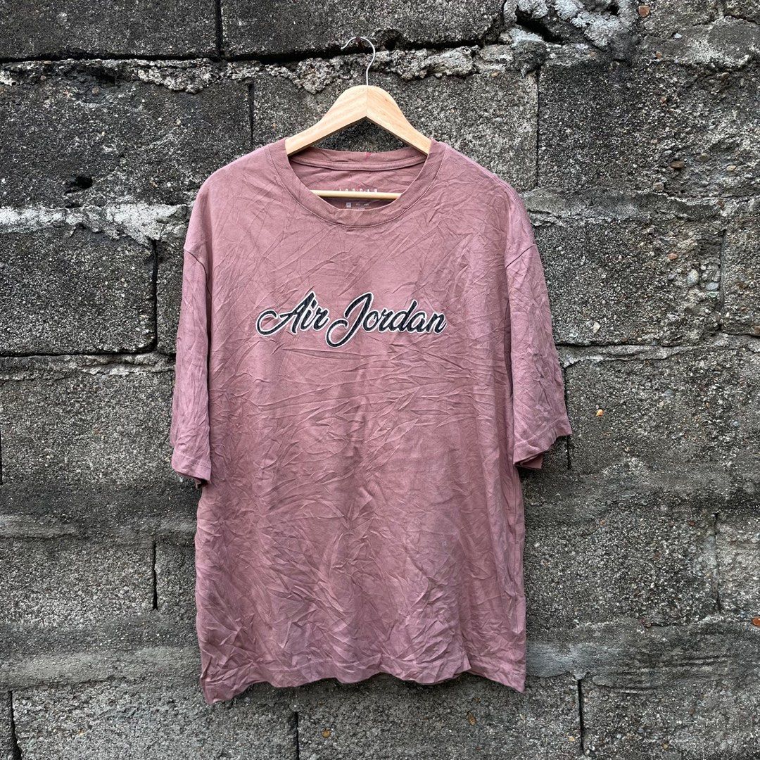 Pink and grey jordan shirt online