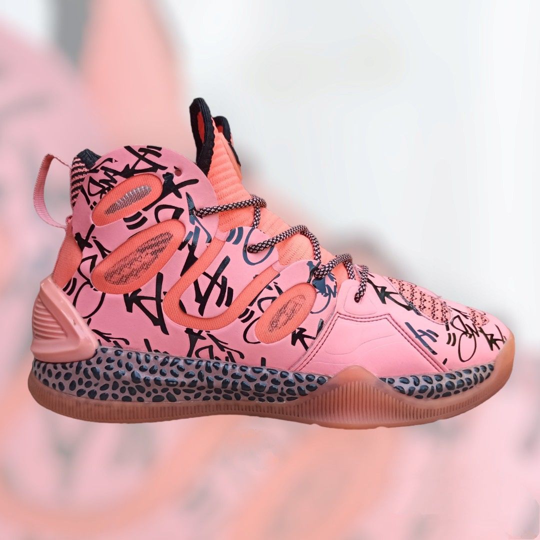 Pink allen iverson shoes sales