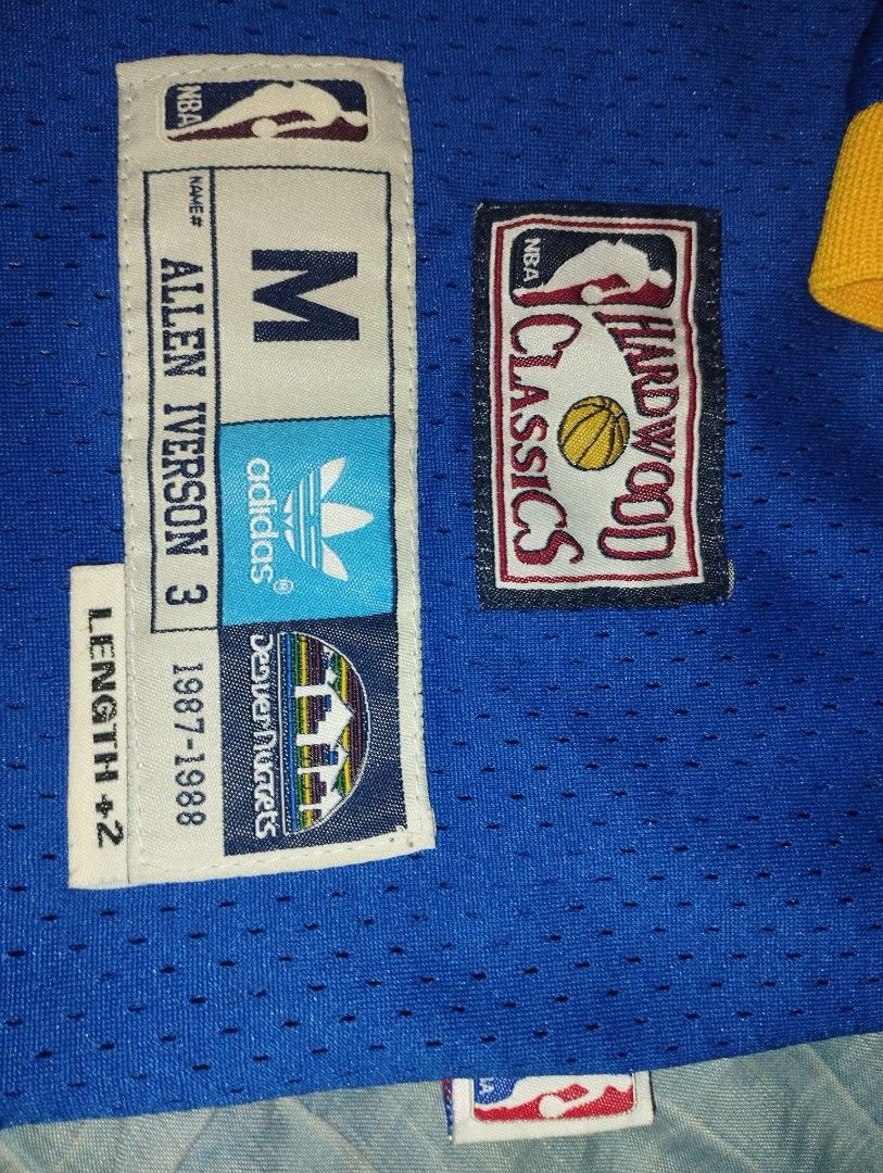 Allen Iverson Denver Nuggets 1987 1988, Men's Fashion, Activewear on