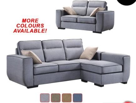 Alyssa Series Fabric 1 2 3 L Shape Sofa In 4 Colours Furniture