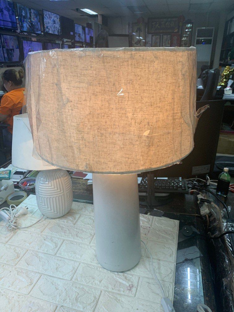 Anko Lula Ceramic Table Lamp 220volts (Category: Lighting) located in Pasay City. Submitted by ayinong168 (Listing ID 1254140153, Image 2). Description: Item is in excellent condition working 220volts ceramic body, issue only shade, with slight damage inside, but not noticeable in outside, size is height is 66 cm x diameter is 18 cm pm for order.