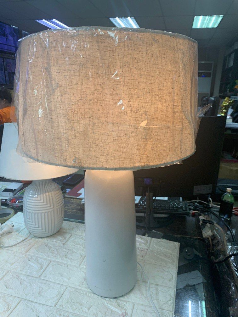 Anko Lula Ceramic Table Lamp 220volts (Category: Lighting) located in Pasay City. Submitted by ayinong168 (Listing ID 1254140153, Image 1). Description: Item is in excellent condition working 220volts ceramic body, issue only shade, with slight damage inside, but not noticeable in outside, size is height is 66 cm x diameter is 18 cm pm for order.