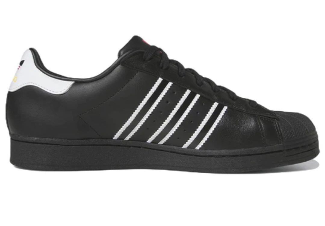 All black adidas superstar mens store