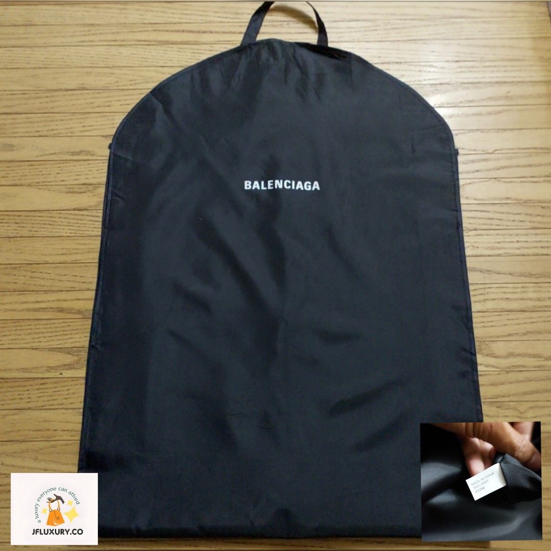 Authentic Balenciaga Garment bag (Category: Luxury Bags & Wallets) located in Manila. Submitted by jfluxury.co (Listing ID 1252833292, Image 2). Description: excellent condition no flaws nylon material water proof dust proof bought in Japan 🇯🇵 💯% Authentic. 😊 Money back guarantee. 😊 Clean and ready to use na po.