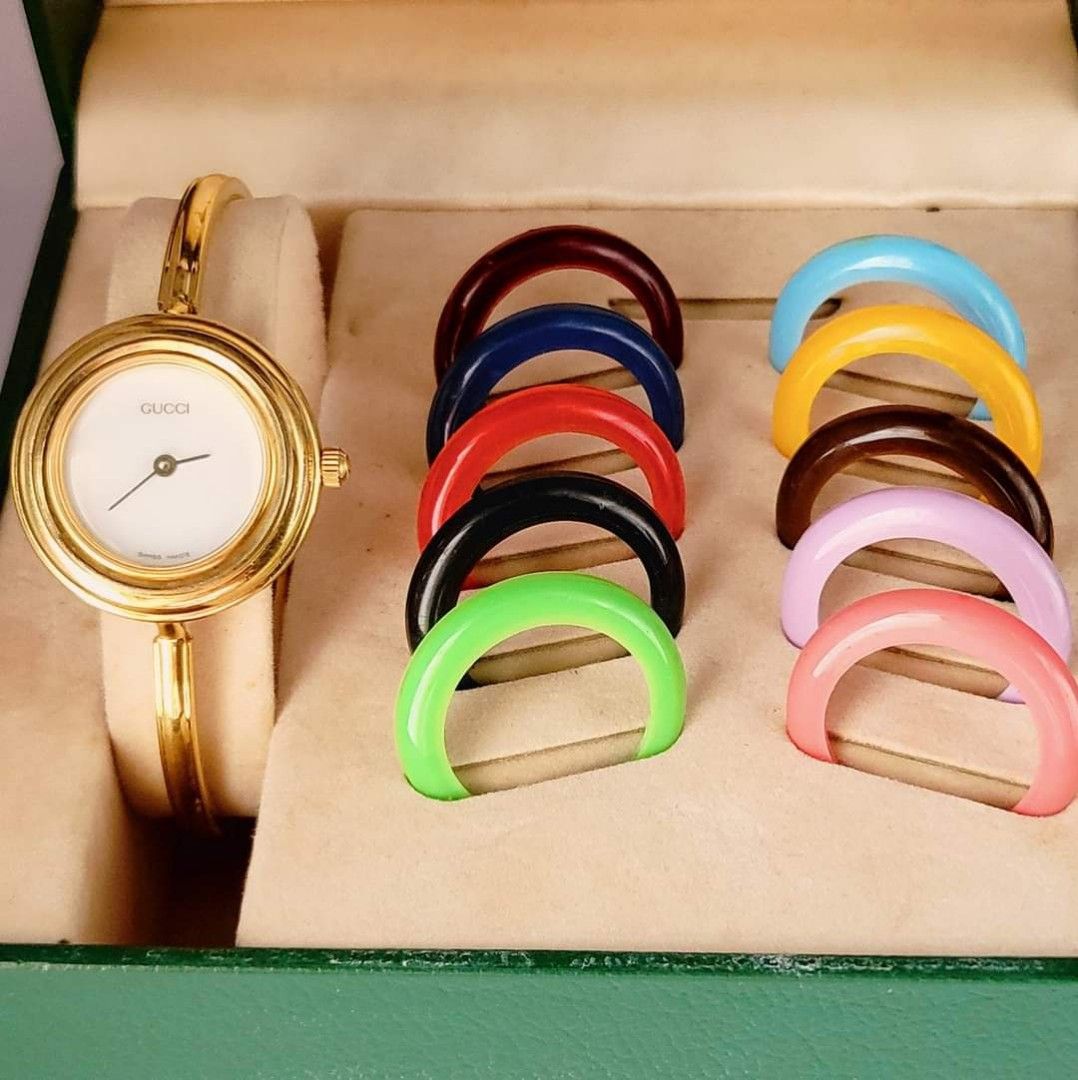 Authentic Gucci bangle watch
