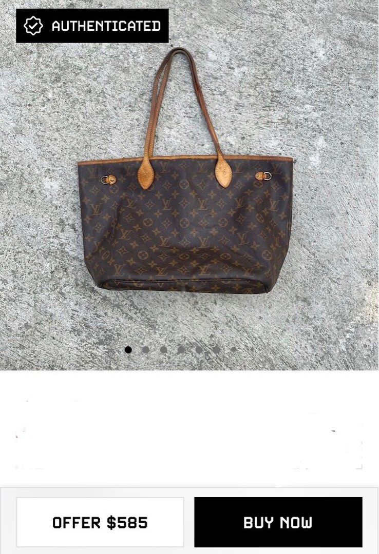 Authentic louis vuitton tote bag lv Fesyen Wanita Tas Dompet